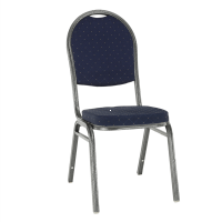 Konferenn stolika stohovaten JEFF 2 NEW, poah: ltka modr/kov - siv, ilustran obrzok