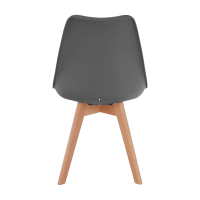 stolika BALI 2 NEW, poah: ekokoa siv/plast+drevo - buk, ilustran obrzok