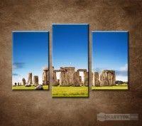 OBRAZ 3 DIELNY STONEHENGE 75X50CM