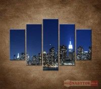 OBRAZ 5 DIELNY MANHATTAN 150X100 CM