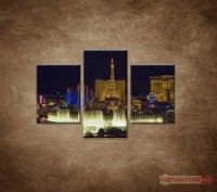 OBRAZ 3 DIELNY NON LAS VEGAS 90X60 CM