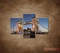 OBRAZ 3 DIELNY TOWER BRIDGE 90X60 CM