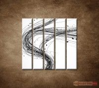 OBRAZ 5 DIELNY Abstraktn iary 100X100 CM