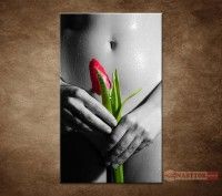 OBRAZ 1 DIELNY MOKR DIEVA S TULIPNOM