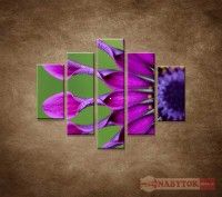 OBRAZ 5 DIELNY TROPICK KVET 100X80 CM