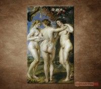 OBRAZ 1 DIELNY REPRODUKCIA - RUBENS - TRI GRCIE