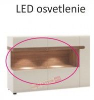 osvetlenie 2 LED QUADRO biele podfarbenie