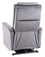 Relaxa�n� kreslo ADONIS VELVET, po�ah: l�tka BLUVEL 14 siv� - ilustra�n� obr�zok