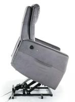 Relaxa�n� kreslo ADONIS VELVET, po�ah: l�tka BLUVEL 14 siv� - ilustra�n� obr�zok