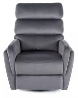 Relaxa�n� kreslo ARGOS VELVET, po�ah: l�tka BLUVEL 14 siv� - ilustra�n� obr�zok