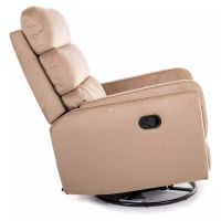 Relaxa�n� kreslo ARGOS VELVET, po�ah: l�tka BLUVEL 28 b�ov� - ilustra�n� obr�zok