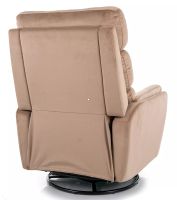 Relaxa�n� kreslo ARGOS VELVET, po�ah: l�tka BLUVEL 28 b�ov� - ilustra�n� obr�zok