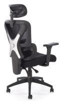 Kancel�rske kreslo ASTRAL, po�ah: sie�ovina �ierna/plast-�ierna - ilustra�n� obr�zok