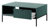 konferenn stolk AURA AU06 104 2S - vntro, farba: zelena / ierna, farba chytky: ierna