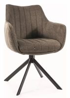 Kreslo AZALIA BREGO, poah: ltka BREGO 77 olivov/kov: ierna mat. - ilustran obrzok