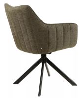 Kreslo AZALIA BREGO, poah: ltka BREGO 77 olivov/kov: ierna mat. - ilustran obrzok