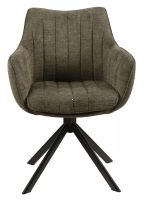 Kreslo AZALIA BREGO, poah: ltka BREGO 77 olivov/kov: ierna mat. - ilustran obrzok