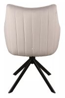 Kreslo AZALIA VELVET, poťah: látka BLUVEL 03 svetlá sivá/kov: čierna mat. - ilustračný obrázok Kreslo AZALIA VELVET, poťah: látka BLUVEL 03 svetlá sivá/kov: čierna mat. - ilustračný obrázok