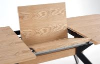 St�l BACARDI, pl�t: MDF dosky potiahnutej pr�rodnou dyhou-dub pr�rodn� - ilustra�n� obr�zok