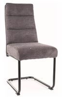 Stolička BERRY BREGO, poťah: látka BREGO 18 tmavá sivá/kov: čierna mat. - ilustračný obrázok Stolička BERRY BREGO, poťah: látka BREGO 18 tmavá sivá/kov: čierna mat. - ilustračný obrázok