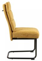 Stolička BERRY BREGO, poťah: látka BREGO 68 curry/kov: čierna mat. - ilustračný obrázok Stolička BERRY BREGO, poťah: látka BREGO 68 curry/kov: čierna mat. - ilustračný obrázok