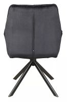 Kreslo BOOGIE II VELVET, poťah: látka BLUVEL 19 čierna/kov: čierna mat. - ilustračný obrázok Kreslo BOOGIE II VELVET, poťah: látka BLUVEL 19 čierna/kov: čierna mat. - ilustračný obrázok