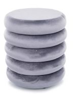 Taburetka CALVI VELVET, poťah: látka sivá TAP 252 - ilustračný obrázok Taburetka CALVI VELVET, poťah: látka sivá TAP 252 - ilustračný obrázok