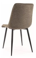 Stolička CHIC BREGO, poťah: látka BREGO 77 olivová/kov - čierna mat. - ilustračný obrázok Stolička CHIC BREGO, poťah: látka BREGO 77 olivová/kov - čierna mat. - ilustračný obrázok