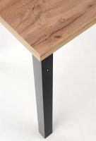 Stôl COBALT, plát: laminovaná MDF-dub wotan/podnož: laminovaná MDF - čierna - ilustračný obrázok Stôl COBALT, plát: laminovaná MDF-dub wotan/podnož: laminovaná MDF - čierna - ilustračný obrázok