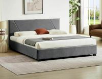 Poste� COLUMBIA VELVET 140, po�ah: l�tka aksamit TAP 192 siv� - ilustra�n� obr�zok