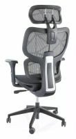 Kancelárske kreslo DEVON, poťah: sieťovina čierna/podnožka: čierna - ilustračný obrázok Kancelárske kreslo DEVON, poťah: sieťovina čierna/podnožka: čierna - ilustračný obrázok