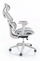 Kancel�rske kreslo DEVON, po�ah: sie�ovina siv�/podno�ka: siv� - ilustra�n� obr�zok