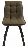 Stolička ELLIS BJORN, poťah: látka BJORN 77 olivová/kov: čierna mat. - ilustračný obrázok Stolička ELLIS BJORN, poťah: látka BJORN 77 olivová/kov: čierna mat. - ilustračný obrázok