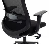 Kancel�rske kreslo ERGON, po�ah: l�tka �ierna/sie�ovina �ierna/ekoko�a �ierna/podno�ka: �ierna - ilustra�n� obr�zok