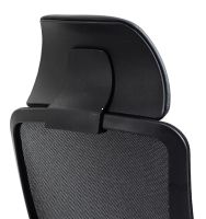 Kancel�rske kreslo ERGON, po�ah: l�tka �ierna/sie�ovina �ierna/ekoko�a �ierna/podno�ka: �ierna - ilustra�n� obr�zok