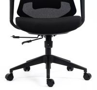 Kancel�rske kreslo ERGON, po�ah: l�tka �ierna/sie�ovina �ierna/ekoko�a �ierna/podno�ka: �ierna - ilustra�n� obr�zok