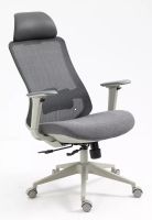 Kancel�rske kreslo ERGON, po�ah: l�tka siv�/sie�ovina siv�/ekoko�a siv�/podno�ka: siv� - ilustra�n� obr�zok