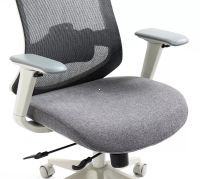 Kancel�rske kreslo ERGON, po�ah: l�tka siv�/sie�ovina siv�/ekoko�a siv�/podno�ka: siv� - ilustra�n� obr�zok