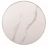 Konferen�n� stol�k GEMINI, farba: biela s mramorov�m efektom/pl�t - keramika - ilustra�n� obr�zok