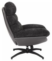 Kreslo GISELLE, po�ah: l�tka �ierna TAP 242/ekoko�a �ierna TAP 244 - ilustra�n� obr�zok