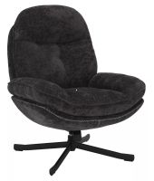 Kreslo HARPER, po�ah: l�tka �ierna TAP 242/podno�ka-�ierna - ilustra�n� obr�zok