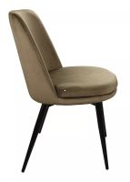 Stolika KAYLA VELVET, poah: ltka BLUVEL 77 olivov/kov: ierna mat. - ilustran obrzok