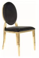 Stolika KING VELVET, poah: ltka BLUVEL 19 ierna/kov: zlat - ilustran obrzok