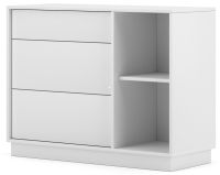 Sektorový nábytok FRAME komoda 2D1S, farba: biela, ilustračný obrázok