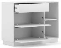 Sektorový nábytok FRAME komoda 2D1S, farba: biela, vnútro, ilustračný obrázok