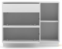 Sektorový nábytok FRAME komoda 2D1S, farba: biela, vnútro, ilustračný obrázok