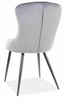 Stolička LOTUS VELVET, poťah: látka BLUVEL 14 sivá - ilustračný obrázok Stolička LOTUS VELVET, poťah: látka BLUVEL 14 sivá - ilustračný obrázok