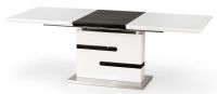 St�l MONACO, pl�t: z lakovanej MDF vo vysokom lesku v kombin�cii so sivou laminovanou MDF/podno�: z nehrdzavej�cej ocele - ilustra�n� obr�zok