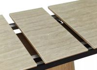 St�l MONACO 160, farba: b�ov� matn� travert�n (pl�t stola) - ilustra�n� obr�zok