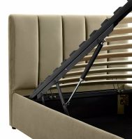 Posteľ MONTREAL VELVET 140, poťah: látka BLUVEL 28 béžová - ilustračný obrázok Posteľ MONTREAL VELVET 140, poťah: látka BLUVEL 28 béžová - ilustračný obrázok